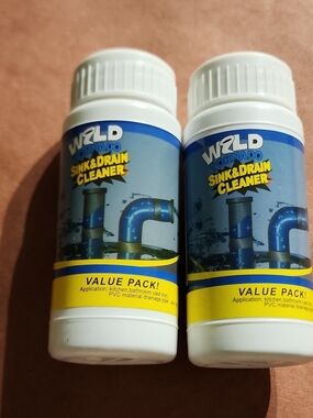2 Pk WiLD Tornado Sink & Drain Cleaner - Blue & Yellow (Value Pack)